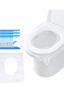 30 pièces/50 pièces de housses de siège de toilette de voyage emballées individuellement, housses de siège de toilette portables imperméables, convenant aux voyages en extérieur