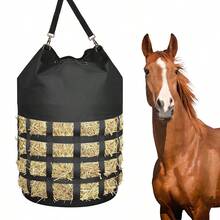ITANDME 馬用乾草袋、馬用乾草網、乾草袋、馬用乾草袋、馬用乾草餵食袋、馬用乾草餵食袋、馬用乾草袋、馬用乾草袋 - 彩色 - 查看 1