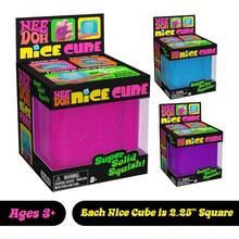 Schylling NeeDoh Nice Cube -Sensory Squeeze Toy With Super Solid Squish - 2.25" Cube - 藍色 - 查看 2