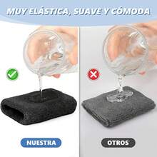 Pulseras Deportivas Antisudor (3 Pares/Algodón): Engrosadas Unisex, Ideal para Béisbol/Baloncesto/Gimnasio - Negro + blanco + gris - Ver 10