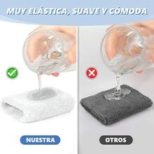 Pulseras Deportivas Antisudor (3 Pares/Algodón): Engrosadas Unisex, Ideal para Béisbol/Baloncesto/Gimnasio - Blanco - Ver 11