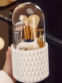 Présentoir rotatif à 360° pour pinceaux de maquillage, boîte de rangement de bureau pour rouge à lèvres, crayon à sourcils et produits de soins de la peau, boîte de rangement de produits de maquillage rotative de bureau, boîte de rangement multifonctionnelle pour coiffeuse, boîte de rangement de bureau pour stylos et accessoires de beauté, boîte de rangement créative pour maquillage, cadeau pour maman, papa, hommes, amis, professeurs, anniversaire, mariage, bureau, présentoir, accessoires, boîte cadeau, cadeau amusant, rangement, présentoir pour pinceaux de maquillage, cadeau de Noël, cadeau d'Halloween