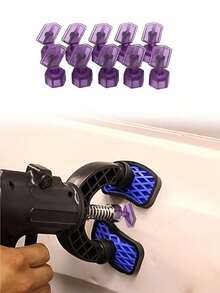 10Pcs Glue Tabs Dent Removal Tools Pdr Car Dent Repair Car Dent Removal Tool - Purple - View 2