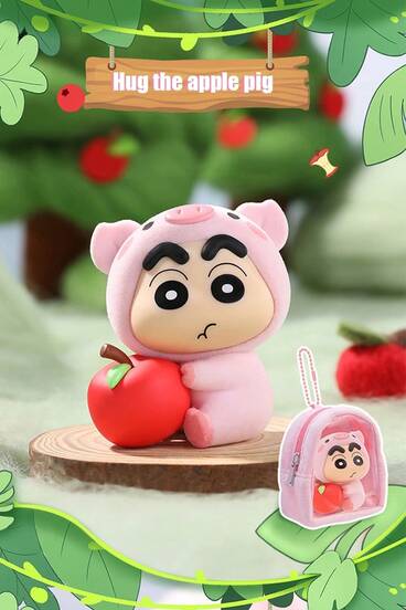 Crayon Shin-Chan Forest Adventure Series Blind Box Official Licensed Multi-Style Soft & Cute Collectible Toy Set With Free Cute Storage Bag, Gift For Fans Kids, Home Desk Display Decor