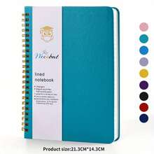 160 Pages 1 Piece A5 Hardcover Notebook With Dotted Line Inner Pages Business Office Memo Pad Student Creative Notebook 8.27 * 5.71 Inches Writing / Black / Yellow / Pink / Green / Blue / Red / Purple / Orange