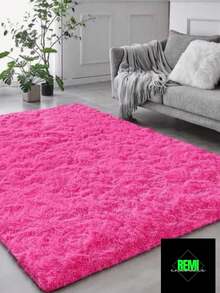 Luxury Shaggy Rug For Living Room Or Bedroom 2.00 X 1.40 - Hot Pink - View 4