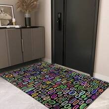 1pc Luxurious Patterned Plush Soft Creative Area Rug, Fashionable Carpet Suitable For Indoor/Outdoor, Machine Washable, Home Decor - Multicolor - View 10