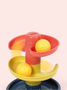 1set 3/5/7/9 Floor New Children's Ramp Toy Basketball Track Suitable For Over Three Years Old ,Children's Fun Track Sliding Tower RotatingTrack Ball, Rolling Ball Toy Interesting Puzzle Game Early Education Rolling Ball Toy Children's Toy Random Colors,Please Keep Away From Children Under The Age Of Three - Multicolor - View 5