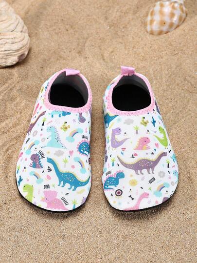 1 đôi dép đi trong nhà unisex in hình khủng long, nhím, xe tải hoạt hình dễ thương, thoải mái, thời trang, thích hợp cho bơi lội, mùa xuân/hè.