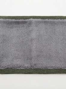 1 件 Y2K 骷髅印花羊毛围脖，休闲防寒男女通用围巾，适合日常穿着，秋冬 - 軍綠色 - 查看 4