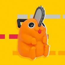 Crunchyroll 1PC Chainsaw Man Officially Licensed Pochita Figural Bank Cute PracticalExquisite Craft Animation Peripheral New Favorite Creative Deposit Box Financial New Choice Public Security Demon Hunter - Multicolor - View 1