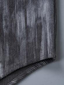 Camicia a maniche lunghe con costine alla moda da uomo, giacca casual sofisticata per primavera e autunno