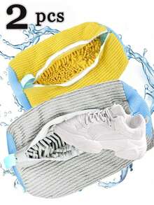 1/2PCS Shoe Washing Machine Bag , Laundry Shoe Cleaning Bag For Washer And Dryer, Reusable Laundry Bags Mesh Wash Bags For Adults And Kid's Shoes,Our Shoe Washing Machine Bag,Shoe Washing Bag, Anti-Deformation Shoe Washing Bag, Efficient Shoe Washing Bag, Special Slouchy Artifact For Washing Machine, Household Machine Washing Laundry Bag, Shoe Protection Bag, Shoe Storage Washing Bag - Multicolor - View 17