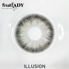 FRESH LADY Freshlady Back To School Contact Lenses Pupilentes Euphoria Illusion Colored Contact Lenses 1 Year Disposable Halloween Costume Cosplay - Grey - View 9