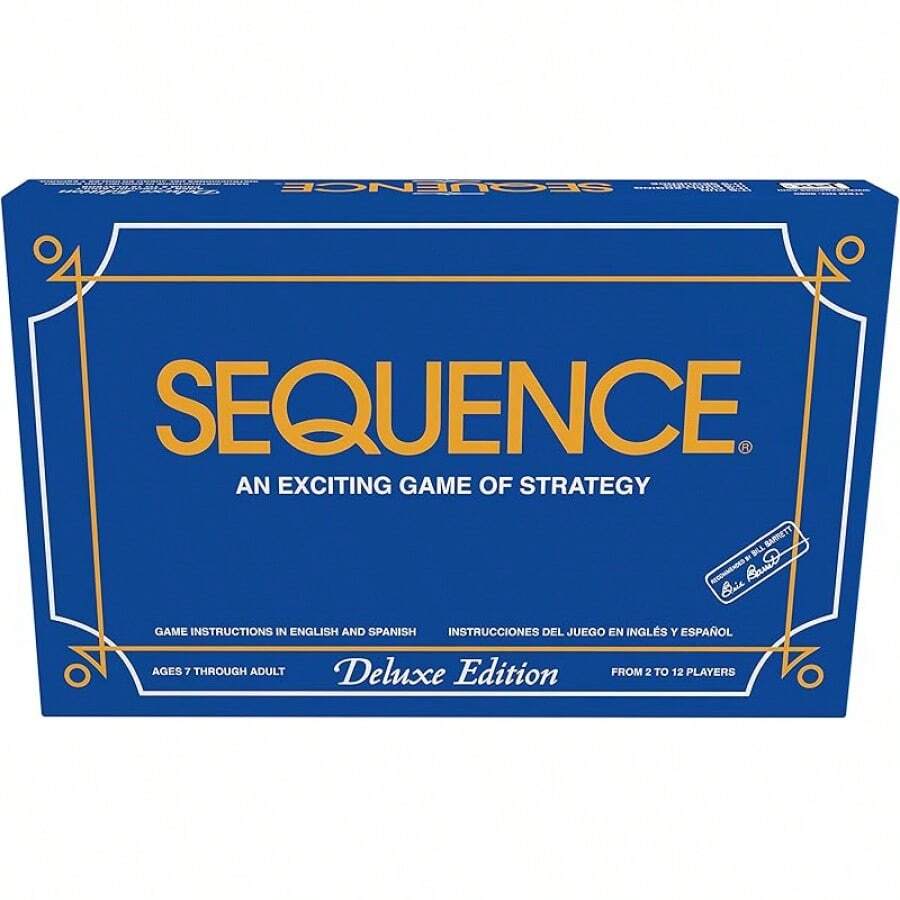 SEQUENCE- SEQUENCE Game With Folding Board, Cards And Chips By ( Packaging May Vary ) White, 103 X 81 X 231 - 藍色 - 查看 1