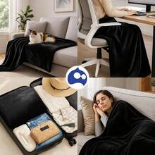 Cobija Matrimonial, Franela de Alta Calidad, Frazada Cómoda y Calientita Tejido Suave y Cálido, Manta de% Poliéster Ultrasuave, Calidad Premium (1, Gris, Matrimonial) - Negro - Ver 3