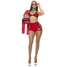 I Am Speed 6-Piece Women's Movie Character Costume - 紅色 - 查看 3