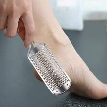 1pc Sharp Professional Metal Silver 304 Stainless Steel Pedicure Scraper Rasp Scrubber Foot File Callus Remover Replacement Blade - Silver - View 9