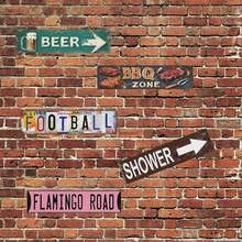 1pc "BUFFALO BLVD" Metal Wall Art Sign - 16"X10" UV-Printed Decorative Plaque For Home & Garden, Indoor/Outdoor Use, Indoor Wall Decor | Western Theme Decor | Durable Wall Sign, Metal Wall Art Deco