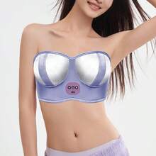 Aedwdpe Electric Bust Massager, Breast Massager Bra, Chest Enhancement Instrument USB Wireless Prevent The Chest Sagging With 3 Massage Modes, Purple Comfort Daily - 紫色 - 查看 7