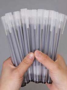 16pcs/28pcs/20pcs/8pcs/1pc Style Creative Transparent Frosted Ballpoint Pens Back To School