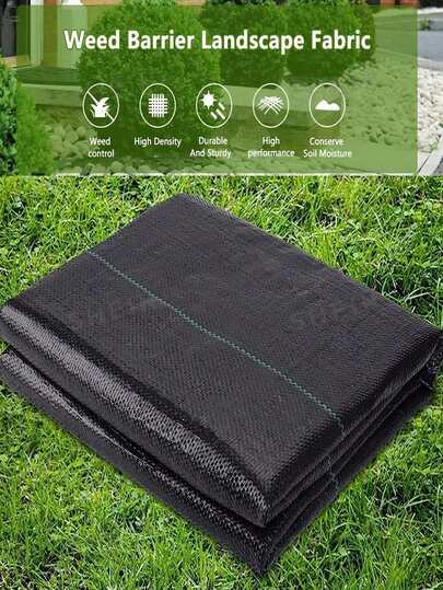 Heavy Duty Polypropylene Anti- Mat Roll, Textured Grid Pattern, Suitable For Orchards, Farms, Lawns, Effective Suppression, Moisture Retention, UV Resistant, Durable PP, Ideal For Garden Groundcover