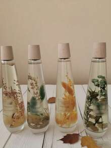 1 Bottle Of Premium Flameless Aroma Diffuser, Featuring Unique Scent From Plant Extracts, Contains Elegant Natural Plant Specimens, Innovative Dry Flower Technology, Ideal As A Gift, Home/Office Decor, Air Freshener, Aromatherapy, 140ml.