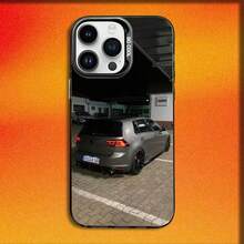 Funda para teléfono Car G-Golf R 7 GTI compatible con  16,15,14,13,12,11,Mini,Pro,E,MAX, funda negra mate a prueba de golpes, compatible con funda  17, funda  17 Pro, funda  17 Pro Max - z8 - Ver 2