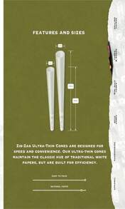 ZIG-ZAG Pre Rolled Cones 1 1_4 Size Ultra Thin 24-Count Packs - Pre Rolled Cones With Tips &Amp; Packing Tubes Included (1-Pack (24 Cones)) - ColorA - 查看 4