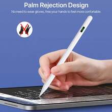 Lápiz stylus compatible con iPad Apple: carga rápida compatible con Apple Pencil, con rechazo de palma y sensibilidad a la inclinación - Lápiz compatible con iPad 10/9/8/7/6, compatible con iPad Pro 12.9"/11"/13" M4, compatible con iPad Mini 6/5, compatible con iPad Air 5/4/3/11"-13" M2 [Sensibilidad a la inclinación y rechazo de palma] Regalo para madre, familia, amigos, niños, cumpleaños, festivos y teléfono