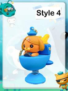 OCTONAUTS Decorações de festa de Ação de Graças, Natal e Halloween com tema OCTONAUTS, chaveiros genuínos com formato de personagens de desenho animado OCTONAUTS, pingentes de animais fofos, decorações de bolsa, chaveiros de carro e presentes de festa de festival para troca mútua