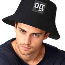 OG For Men Original Gangster East Los  Lowrider Bucket Hat Unisex Teens Spring Bucket Hat - 黑色 - 查看 7