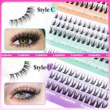 Bottom Lash Clusters Eyelash Extensions 4 Styles Lower Lashes Wispy Bottom Individual Lashes 5-7mm Natural Band Eyelash Clusters 225pcs Bottom Lash Extension By Calphdiar - A 型下睫毛 - 查看 8