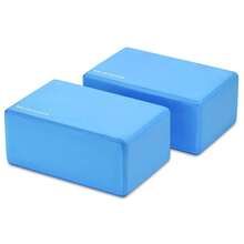 Set Of 2 High Density Yoga Blocks, 9"X6"X4" Each, Pair, Multiple Colors-743330 - Màu xanh lam - Xem 4