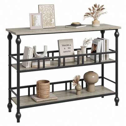 Entryway Table, Console Table With 3-Tier, 43" Entryway Table With Storage, For Entryway, Living Room, Hallway