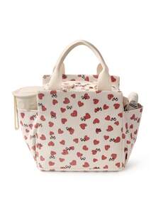 1 件可爱灯芯绒午餐手提袋，可重复使用的保温午餐盒，多功能防水防漏成人午餐手提冷藏袋，带拉链，适用于工作、野餐或旅行学校用品学校配件旅行配件教室整理袋家庭必需品，送给老师、朋友和家人的礼物，适合返校、圣诞节、情人节礼物情人节返校用品学校用品袋女士午餐袋野餐配件