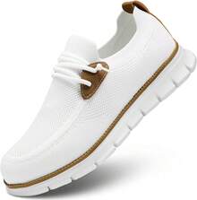 Mens Casual Loafers Shoes Slip On Fashion Walking Dress Sneakers Business Oxfords Work Lightweight Soft Sole Zapatos-20256688 - 深藍色 - 查看 8