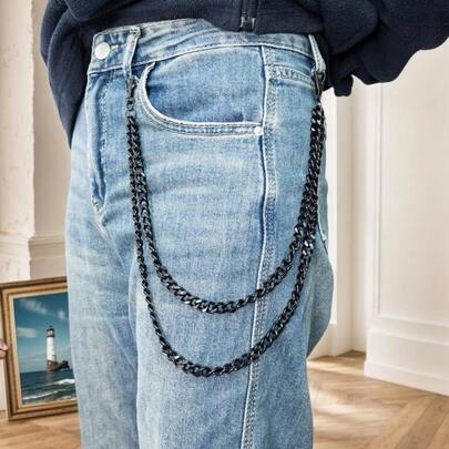 Heavy Duty Pants Chain Bag Chain Wallet Chains Men Jean Chains Wallet Link Hip Hop Pocket Link Purse Handbag