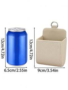 1 件汽车出风口储物袋、汽车储物盒储物袋、车载手机挂袋、汽车储物盒用品、手机收纳盒收纳袋、汽车通风口储物袋、汽车座椅靠背通风口收纳袋、便携式储物盒、带挂钩储物盒、PU 皮革汽车仪表盘收纳袋（带挂钩） - 彩色 - 查看 8