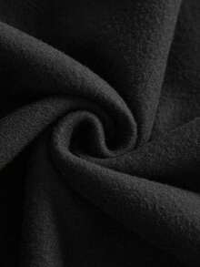 男士加大码两件套：180克双面抓绒T恤（巴黎字母图案）+ 250克抓绒休闲裤套装 - 白色 - 查看 3