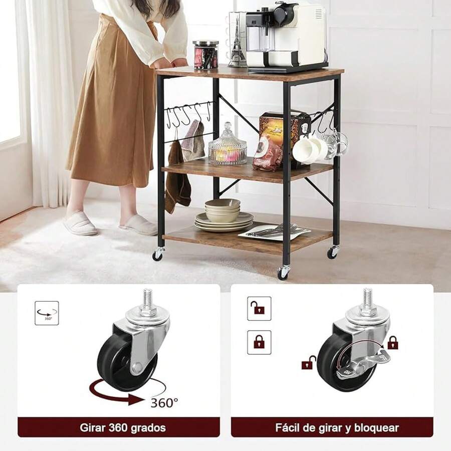 Bar & Serving Carts - Brown - View 1