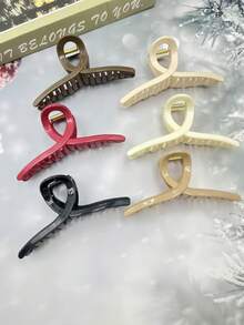 1 Stück/3 Stück/6 Stück einfarbige lässige Silikon Haarklammern, 2025 neue stilvolle Silikon Haarklammern für Weihnachten, Strand, Reise, Party, Urlaub, Schulanfang, süße Haaraccessoires Herbst Winter elegante Haarspange