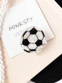 Pinza de pelo con forma de pelota deportiva personalizada y con patrón, pinza elegante para recoger el cabello en coleta para mujeres y niñas para uso diario/fútbol/soccer/béisbol/baloncesto/golf/voleibol como regalo para mejores amigas, novias, maestras, etc. Día de Acción de Gracias, regreso a la escuela, accesorios de pelo de invierno y otoño para outfits de vacaciones para mujer