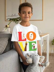 Unique Pride Month LGBTQ Love Flags Novelty Aesthetic Graphic Kid T-Shirt Cute Kid T Shirts Street Style Tops Tees For Kid - 白色 - 查看 9
