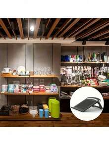 Portable Adjustable Laptop Stand With Multi-Angle Desktop Support, Breathable Plastic Base & Foldable Stylus Support - Ergonomic Office Furniture For Laptops, Tablets, Retail Display (Black/White), Foldable Laptop Stand, Display Stand For Laptop, Durable Construction