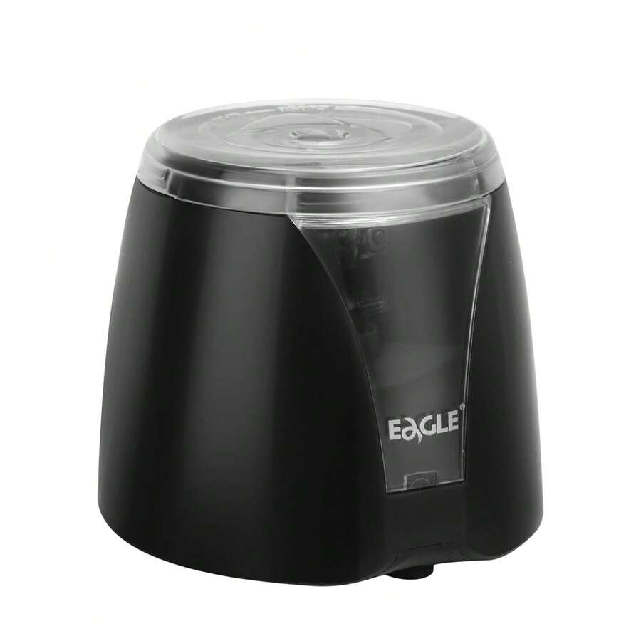 Eagle Electric Pencil Sharpener, Portable Pencil Sharpener, Blade To Fast Sharpen, Reusable And Replaceable Blade, Suitable For Home And Office Use, Black/Pink/Blue - Black - View 1