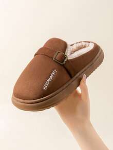 Men's Autumn/Winter Plush Warm Comfortable Slippers