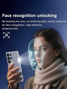 2pcs Ultra-Thin Fingerprint Unlock Tempered Glass Screen Protector, 9H Hardness, High Clarity, Compatible With Samsung Galaxy S25 Ultra 5G, Also Fits Galaxy S24 Ultra/S23/S22/S21/S25FE - Black - View 4