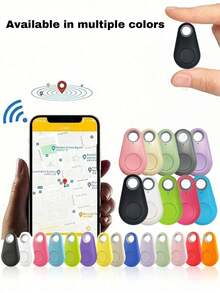 Smart Anti-Loss Device Phone, Key Finder Locator, Dual-Way Tracking, Wireless Anti-Loss Locator With Alarm Function, Suitable For Pets, Cats, Dogs, Keys, Wallets, Luggage - Plastic Material, Portable Wireless Real-Time Location Tracker, Smart Key Finder Mini GPS Tracker, Suitable For Cars, Important Documents, Pets, With Anti-Loss Alarm Function, Convenient For Forgetful Friends, No Battery Required - Multicolor - View 1