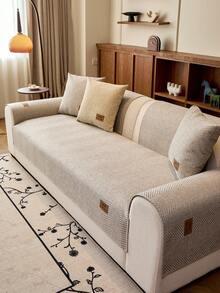 1 Tấm đệm ghế sofa thân thiện với thú cưng, thoáng khí, giống vải lanh, có nhãn chữ MD - Vỏ bọc ghế sofa hiện đại tối giản, chống trượt và có thể giặt bằng máy, dành cho ghế sofa mô-đun 1-4 chỗ ngồi, lý tưởng cho phòng khách, phòng ngủ, văn phòng, trang trí nhà cửa - Nhiều màu - Xem 4